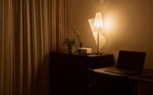 No.297：ブルーで広く見せる6畳。開放感あふれるワンルーム・寝室：画像12