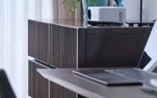 No.297：ブルーで広く見せる6畳。開放感あふれるワンルーム・寝室：画像9