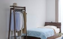 No.297：ブルーで広く見せる6畳。開放感あふれるワンルーム・寝室：画像17