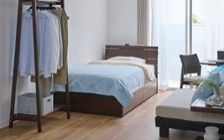 No.297：ブルーで広く見せる6畳。開放感あふれるワンルーム・寝室：画像22