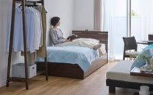 No.297：ブルーで広く見せる6畳。開放感あふれるワンルーム・寝室：画像16