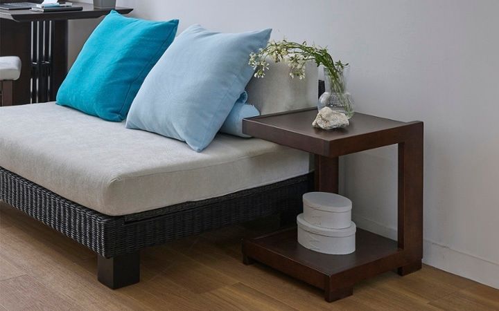 No.297：ブルーで広く見せる6畳。開放感あふれるワンルーム・寝室：画像24