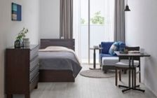 No.299：6畳で体感する、ブルー×グレーのホテル風インテリア：画像2
