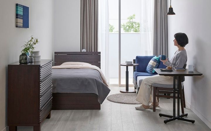 No.299：6畳で体感する、ブルー×グレーのホテル風インテリア：画像12