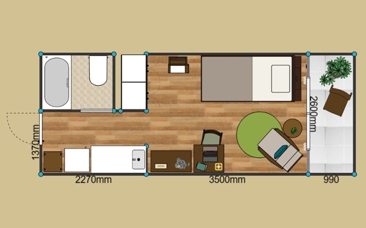 No.301：ラウンジチェアのある生活。6畳ワンルーム・寝室に特等席：画像31