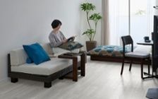 No.305：ブルー×ホワイトの清涼感。8畳で叶える爽やかなくつろぎ：画像2