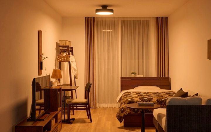 No.308：ホテル風の居心地。ブラウンの温もりを楽しめる8畳：画像9