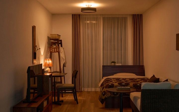 No.308：ホテル風の居心地。ブラウンの温もりを楽しめる8畳：画像10