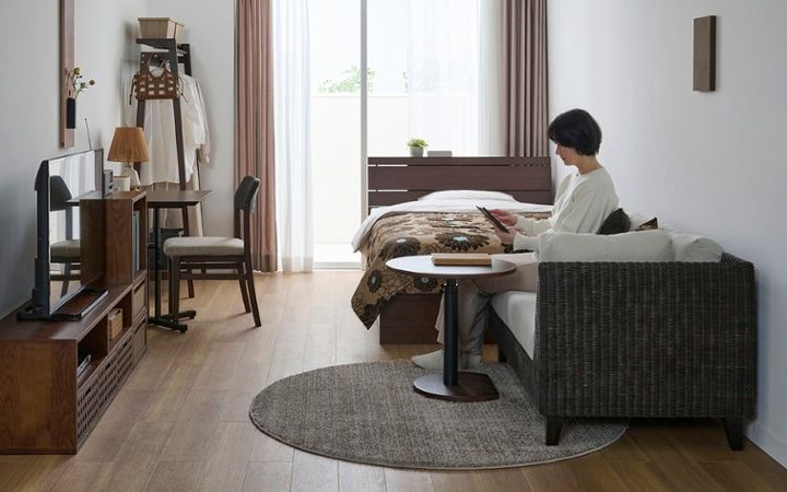 No.308：ホテル風の居心地。ブラウンの温もりを楽しめる8畳：画像24