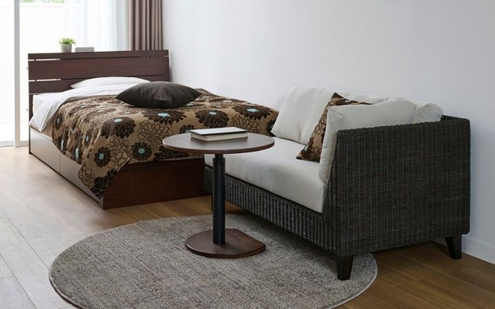 No.308：ホテル風の居心地。ブラウンの温もりを楽しめる8畳：画像3