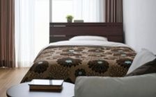 No.308：ホテル風の居心地。ブラウンの温もりを楽しめる8畳：画像6