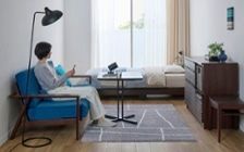 No.309：ブルー×ブラックでクールに演出。静寂を感じる大人の8畳：画像18