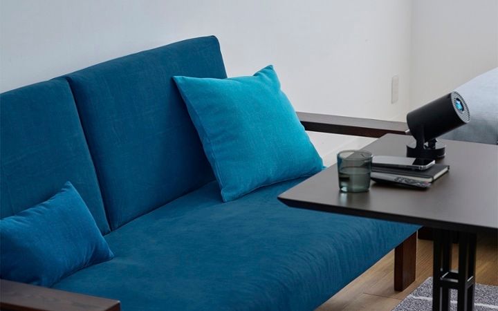 No.309：ブルー×ブラックでクールに演出。静寂を感じる大人の8畳：画像6