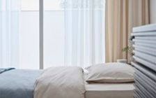 No.309：ブルー×ブラックでクールに演出。静寂を感じる大人の8畳：画像12