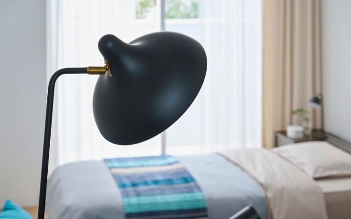 No.309：ブルー×ブラックでクールに演出。静寂を感じる大人の8畳：画像29