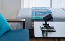 No.309：ブルー×ブラックでクールに演出。静寂を感じる大人の8畳：画像28