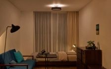 No.309：ブルー×ブラックでクールに演出。静寂を感じる大人の8畳：画像14