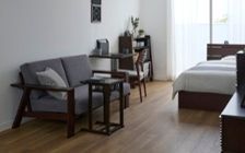 No.310：グレーが織りなす特別感。モダンな8畳ワンルーム・寝室：画像23