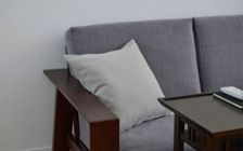 No.310：グレーが織りなす特別感。モダンな8畳ワンルーム・寝室：画像5