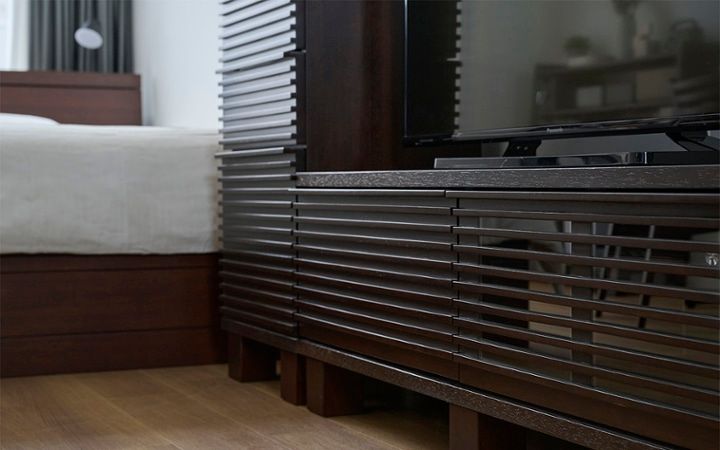 No.310：グレーが織りなす特別感。モダンな8畳ワンルーム・寝室：画像10