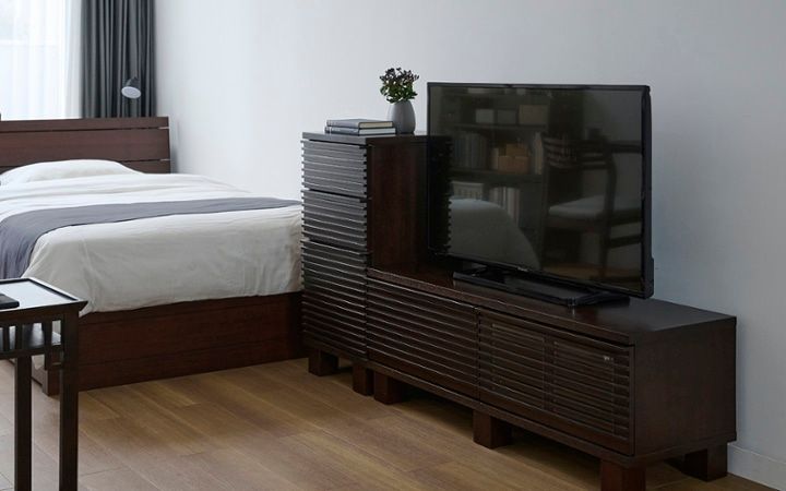 No.310：グレーが織りなす特別感。モダンな8畳ワンルーム・寝室：画像9