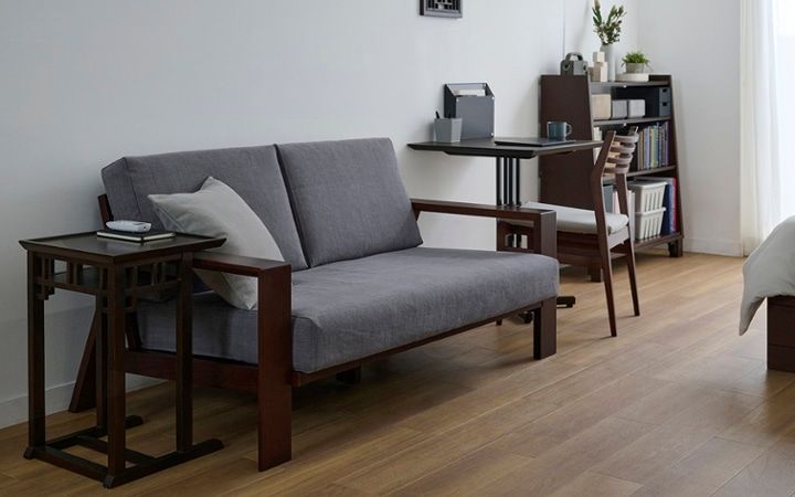 No.310：グレーが織りなす特別感。モダンな8畳ワンルーム・寝室：画像3