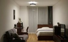 No.310：グレーが織りなす特別感。モダンな8畳ワンルーム・寝室：画像15