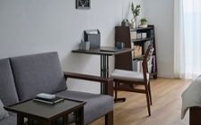 No.310：グレーが織りなす特別感。モダンな8畳ワンルーム・寝室：画像18