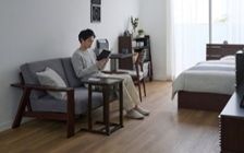 No.310：グレーが織りなす特別感。モダンな8畳ワンルーム・寝室：画像1