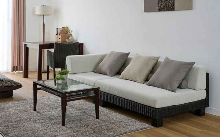 No.314：ローソファと床座。視線を低くして広がる、ゆとりの空間：画像30