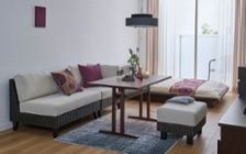 No.315：上質な日常の居場所。パープルで魅せる10畳ワンルーム：画像1