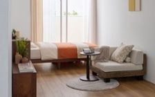 No.350：色と柄で遊ぶ。オレンジがアクセントの元気になれるお部屋：画像21