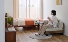 No.350：色と柄で遊ぶ。オレンジがアクセントの元気になれるお部屋：画像2
