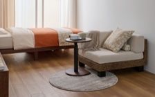 No.350：色と柄で遊ぶ。オレンジがアクセントの元気になれるお部屋：画像5