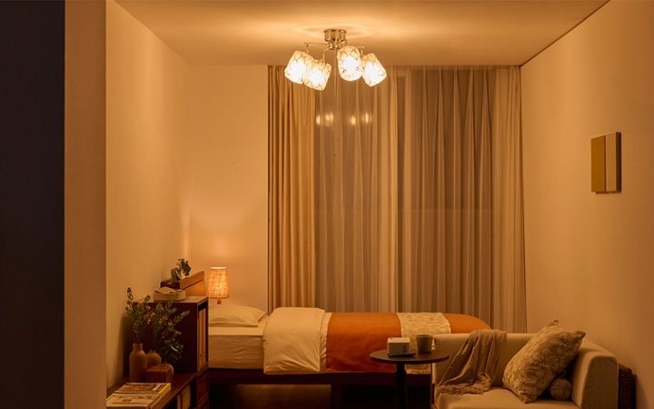 No.350：色と柄で遊ぶ。オレンジがアクセントの元気になれるお部屋：画像15